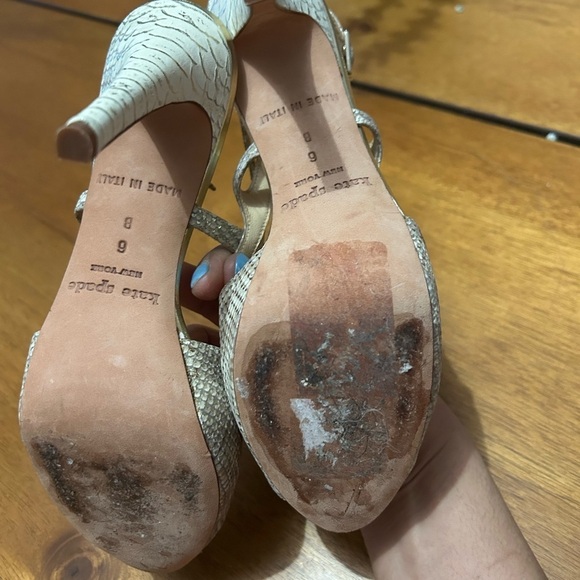 Kate Spade Snakeskin Slingback Heels - Picture 12 of 13